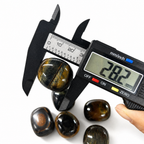 Blue Tiger Eye Crystal Tumbled Stones - Natural Protection & Calm-Single Stone Size: Approx. 24mm - 30mm (0.94" - 1.18").