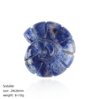 Sacred Spiral Ammonite Carvings - Hand-Carved Natural Crystal Gemstones