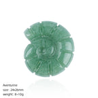 Sacred Spiral Ammonite Carvings - Hand-Carved Natural Crystal Gemstones