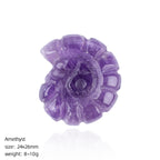 Sacred Spiral Ammonite Carvings - Hand-Carved Natural Crystal Gemstones