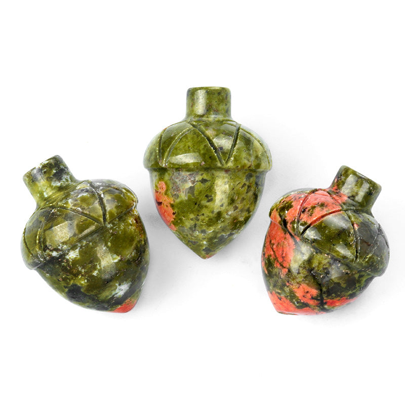Natural Crystal Acorn - Polished Gemstone Miniatures