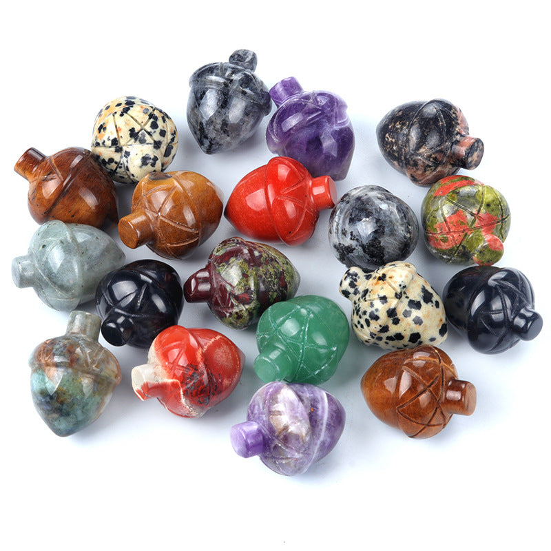 Natural Crystal Acorn - Polished Gemstone Miniatures