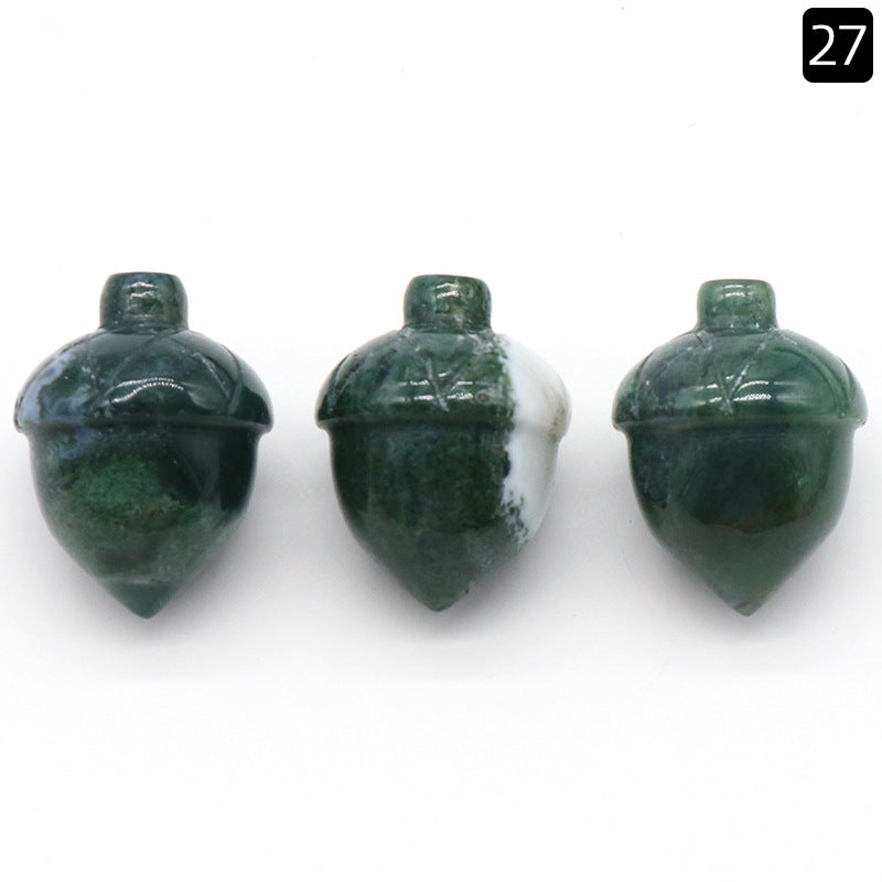 Natural Crystal Acorn - Polished Gemstone Miniatures