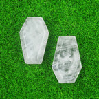 Natural & Synthetic Gemstone Coffin-Shaped Crystal Carvings