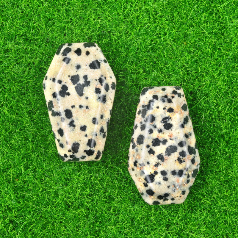 Natural & Synthetic Gemstone Coffin-Shaped Crystal Carvings