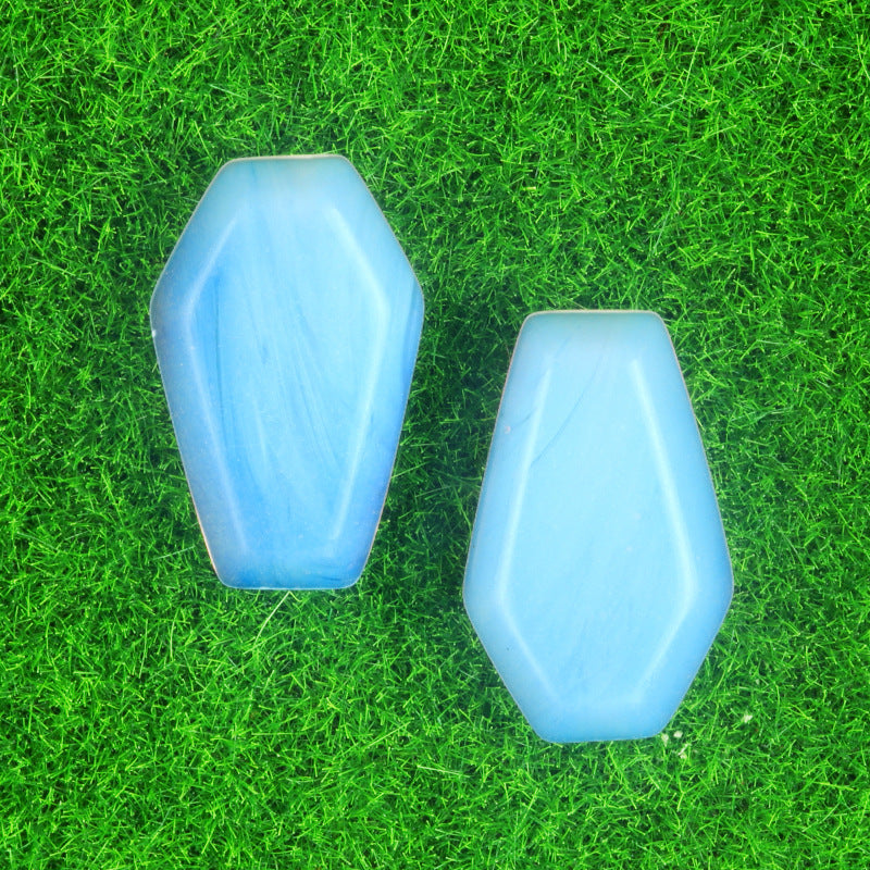 Natural & Synthetic Gemstone Coffin-Shaped Crystal Carvings