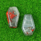 Natural & Synthetic Gemstone Coffin-Shaped Crystal Carvings