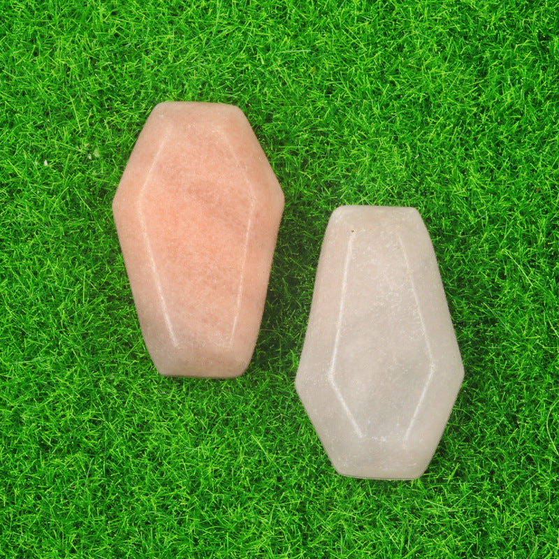 Natural & Synthetic Gemstone Coffin-Shaped Crystal Carvings