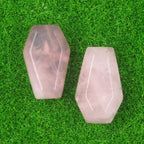 Natural & Synthetic Gemstone Coffin-Shaped Crystal Carvings