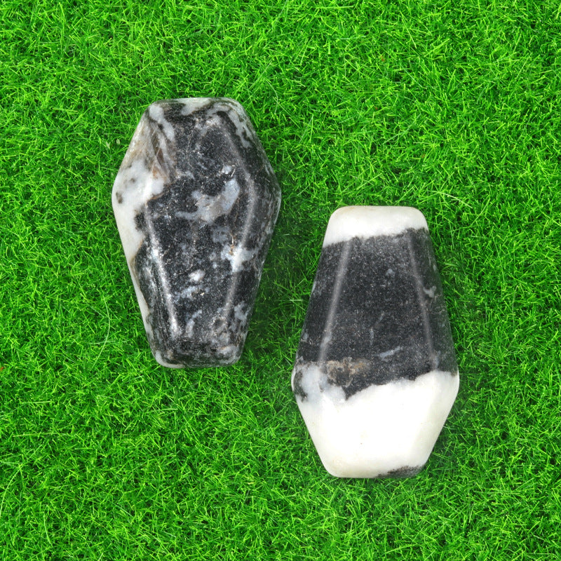 Natural & Synthetic Gemstone Coffin-Shaped Crystal Carvings