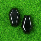 Natural & Synthetic Gemstone Coffin-Shaped Crystal Carvings
