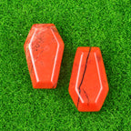 Natural & Synthetic Gemstone Coffin-Shaped Crystal Carvings