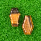 Natural & Synthetic Gemstone Coffin-Shaped Crystal Carvings