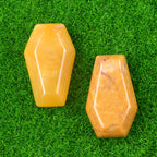 Natural & Synthetic Gemstone Coffin-Shaped Crystal Carvings