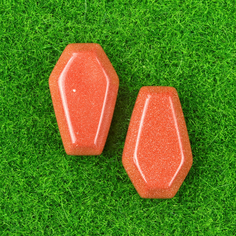 Natural & Synthetic Gemstone Coffin-Shaped Crystal Carvings