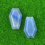Natural & Synthetic Gemstone Coffin-Shaped Crystal Carvings