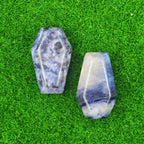 Natural & Synthetic Gemstone Coffin-Shaped Crystal Carvings