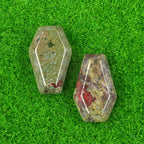 Natural & Synthetic Gemstone Coffin-Shaped Crystal Carvings