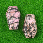 Natural & Synthetic Gemstone Coffin-Shaped Crystal Carvings