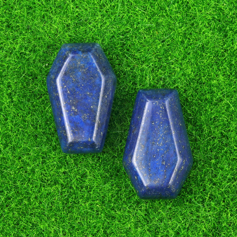 Natural & Synthetic Gemstone Coffin-Shaped Crystal Carvings