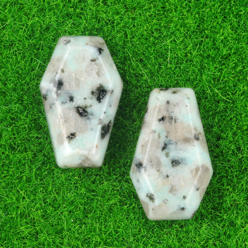 Natural & Synthetic Gemstone Coffin-Shaped Crystal Carvings