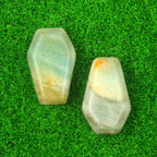 Natural & Synthetic Gemstone Coffin-Shaped Crystal Carvings