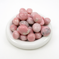 Natural Pink Opal Crystal Tumbled Stones - Opaque Pastel Pink stones for Emotional Healing