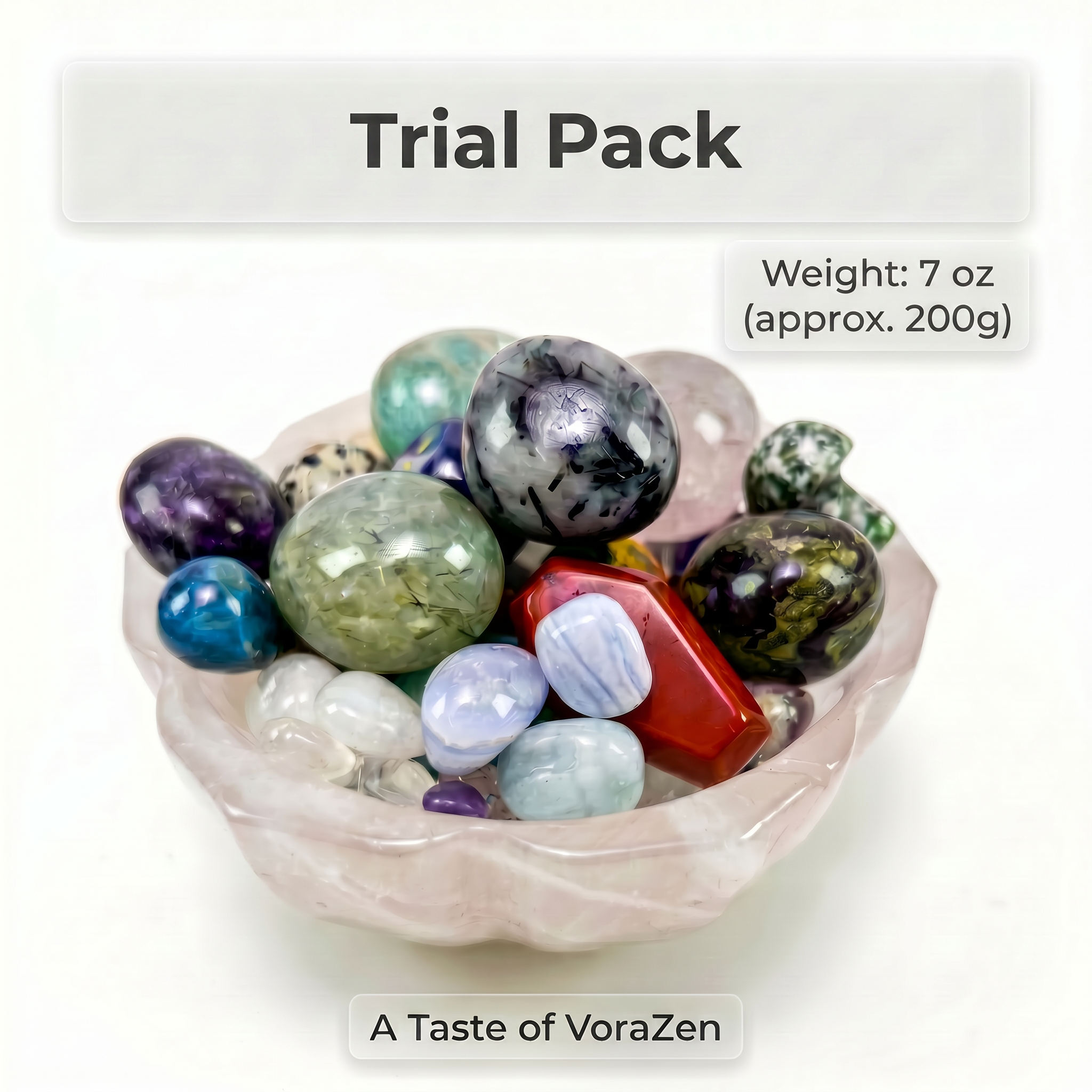 Natural Crystal Confetti Mystery Scoop - Healing Stones Mixed Bulk (7oz - 44lbs)