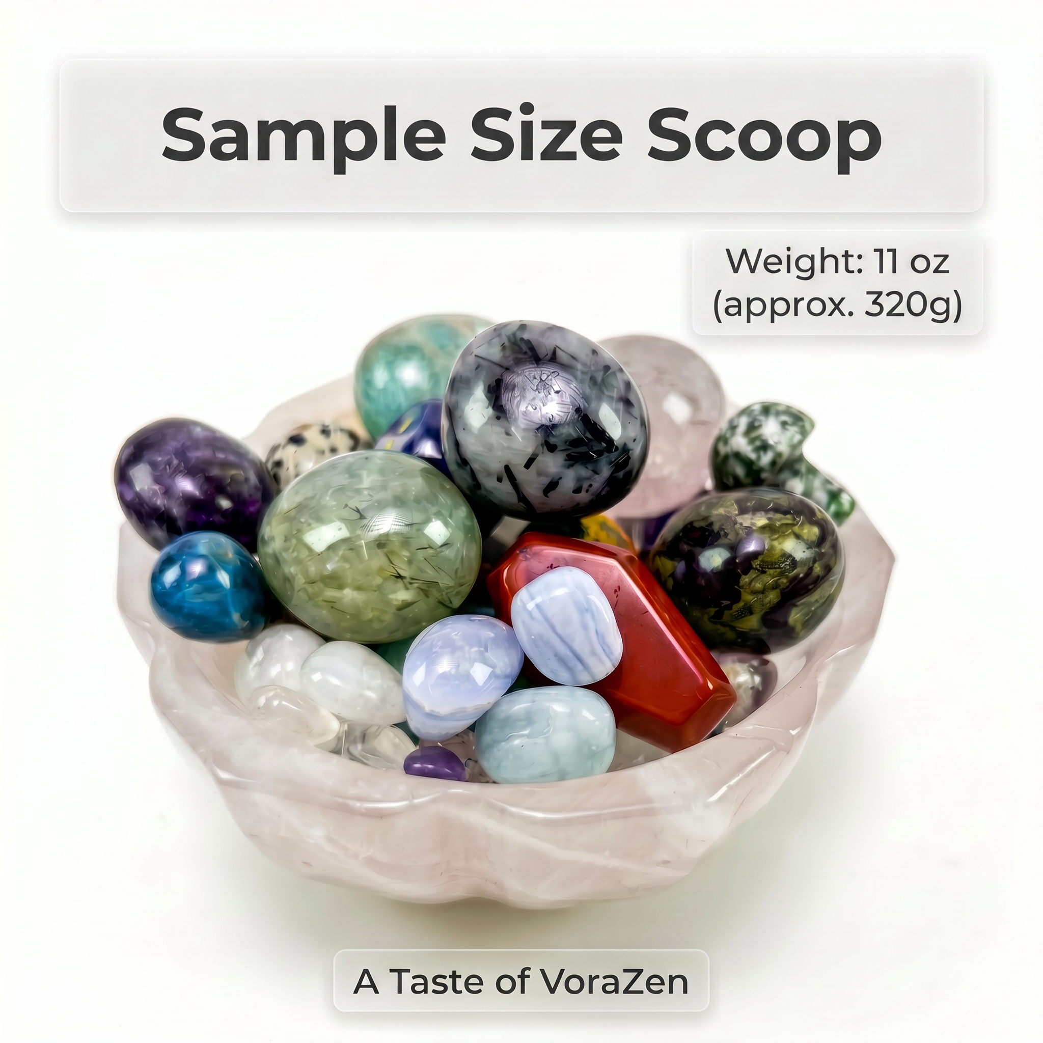 Natural Crystal Confetti Mystery Scoop - Healing Stones Mixed Bulk (7oz - 44lbs)
